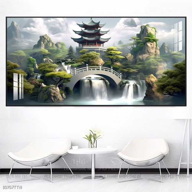 Tranh phong thủy treo trang trí phòng khách