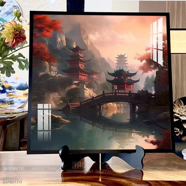 Tranh phong thủy sơn thủy hữu tình
