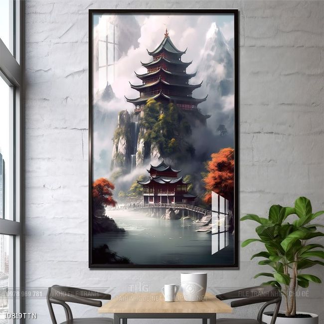 Tranh phong thủy sơn thủy hữu tình