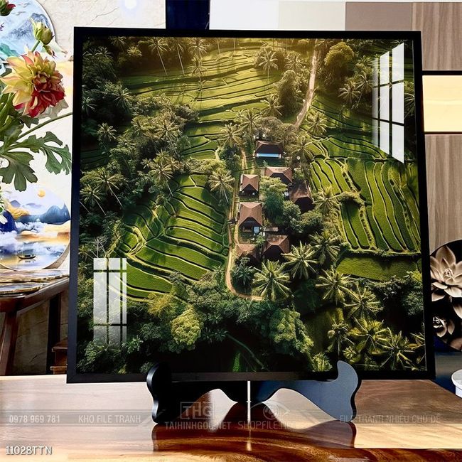 Tranh phong thủy nước non tuyệt đẹp