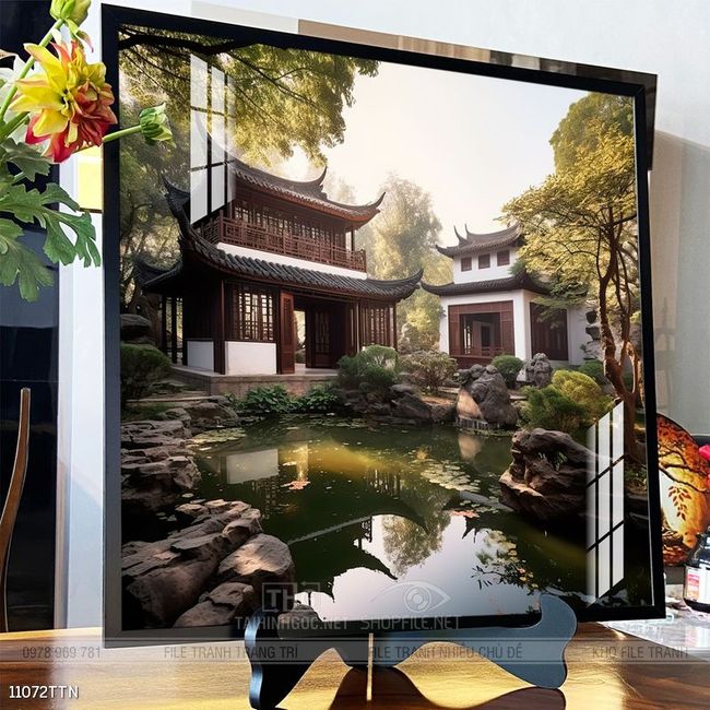 Tranh phong thủy sơn thủy đẹp