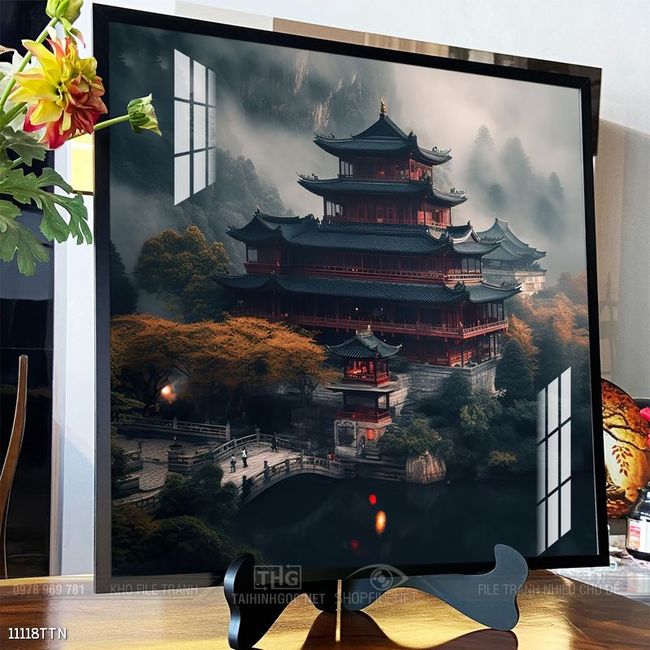 Tranh phong thủy sơn thủy hữu tình