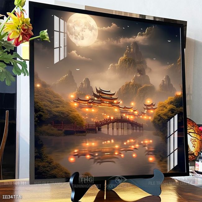 Tranh phong thủy treo trang trí phòng khách