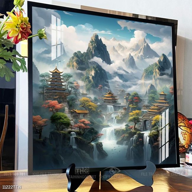 Tranh phong thủy sơn thủy hữu tình