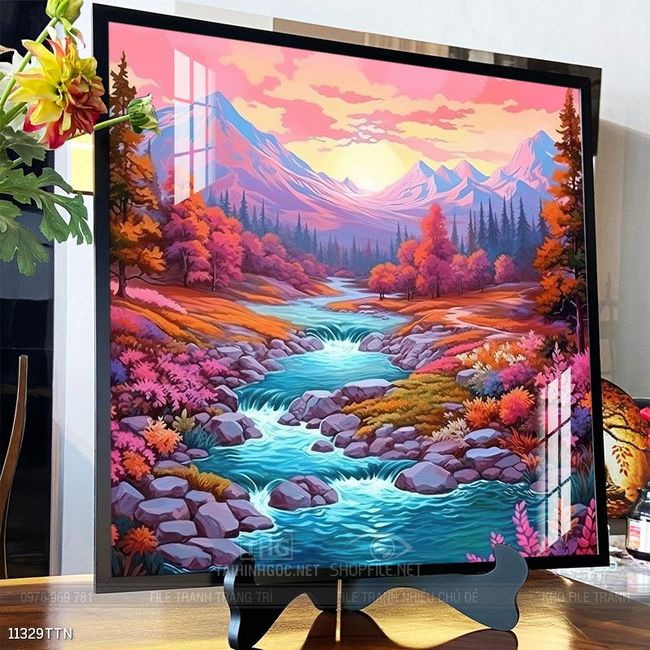 Tranh phong thủy treo trang trí phòng khách