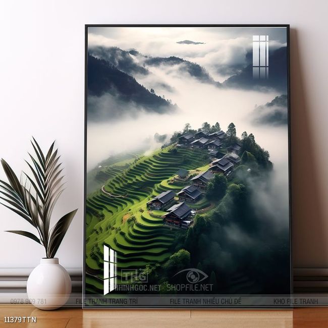 Tranh phong thủy sơn thủy đẹp