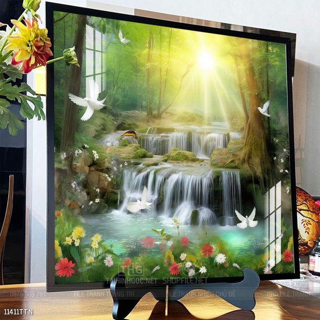 Tranh phong thủy treo trang trí phòng khách