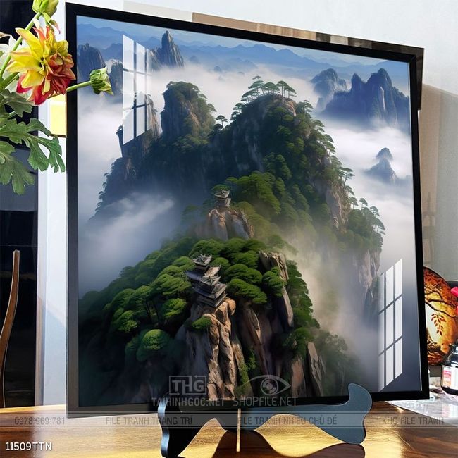 Tranh phong thủy sơn thủy đẹp