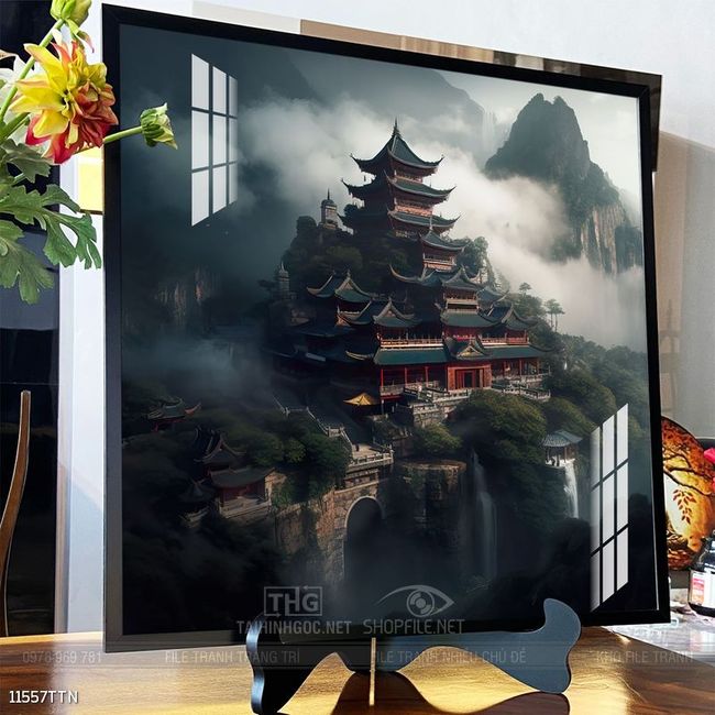 Tranh phong thủy sơn thủy đẹp