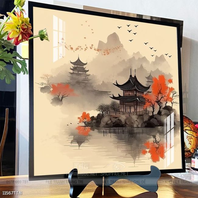 Tranh phong thủy treo trang trí phòng khách