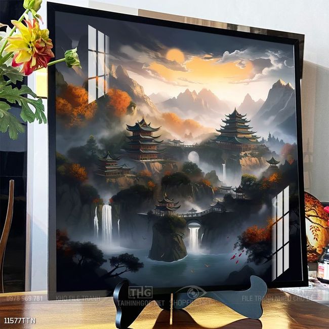 Tranh phong thủy sơn thủy hữu tình