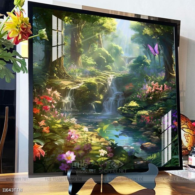 Tranh phong thủy sơn thủy hữu tình