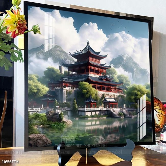 Tranh phong thủy sơn thủy hữu tình
