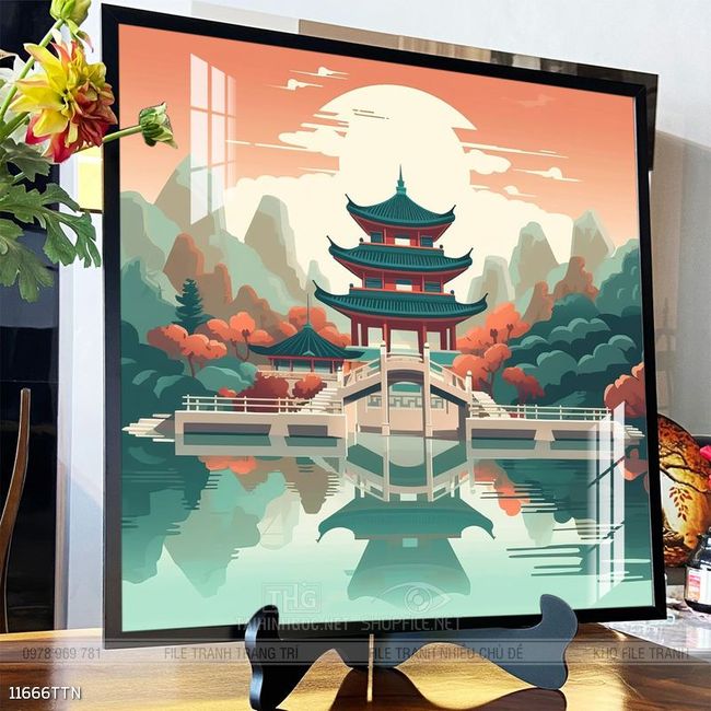Tranh phong thủy sơn thủy đẹp