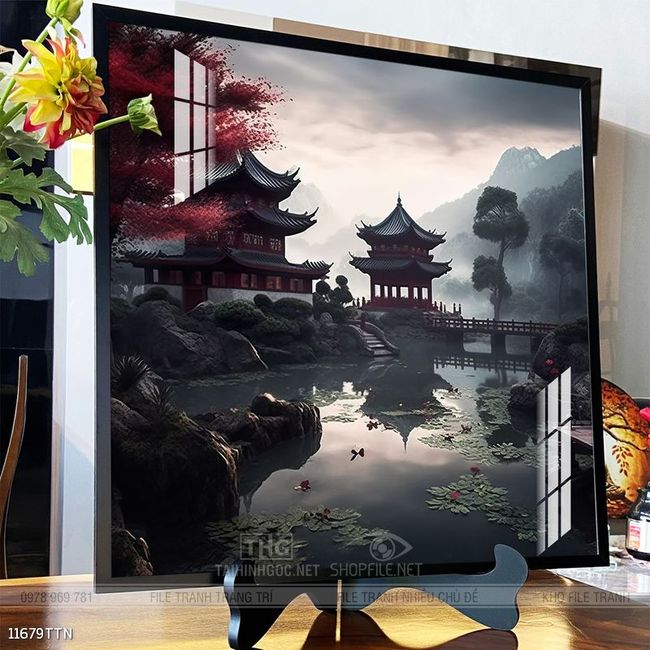 Tranh phong thủy sơn thủy đẹp