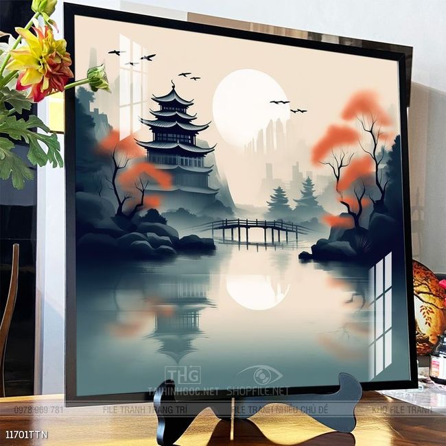 Tranh phong thủy sơn thủy đẹp