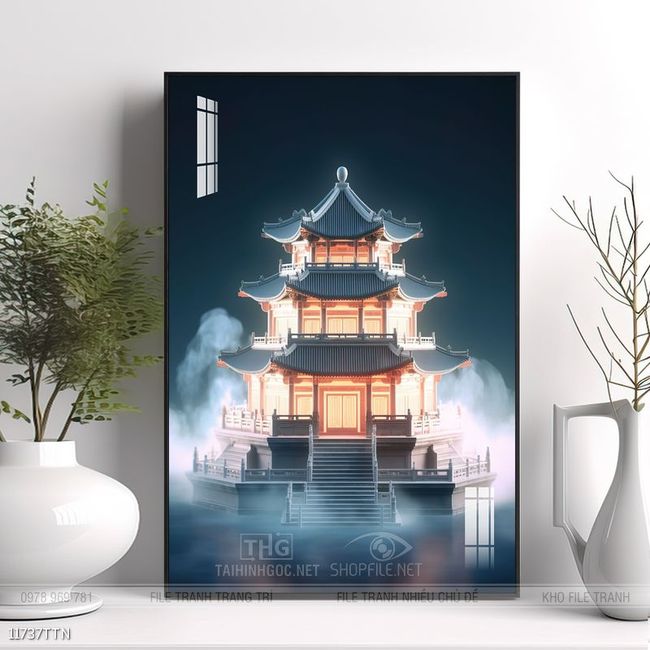 Tranh phong thủy treo trang trí phòng khách
