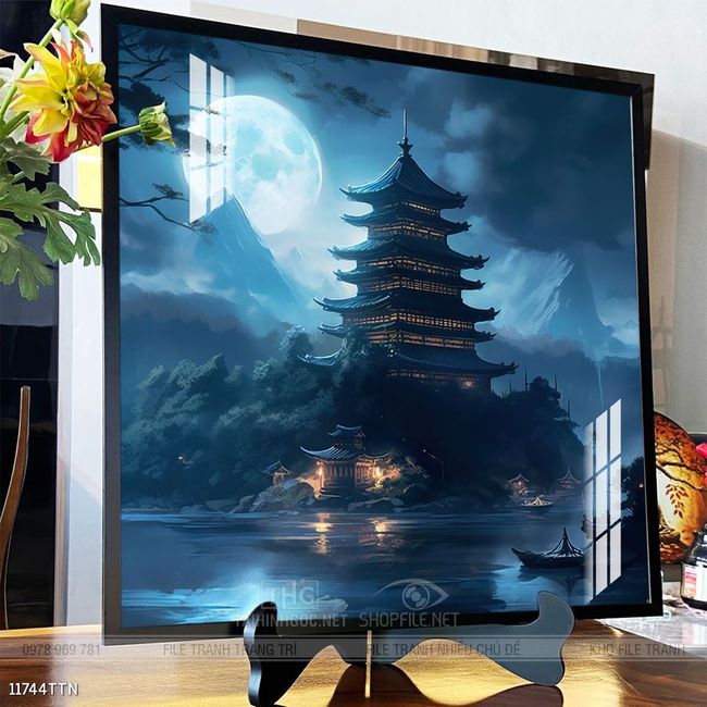 Tranh phong thủy sơn thủy đẹp