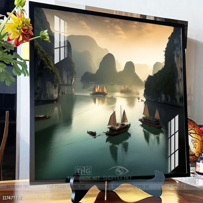 Tranh phong thủy sơn thủy hữu tình
