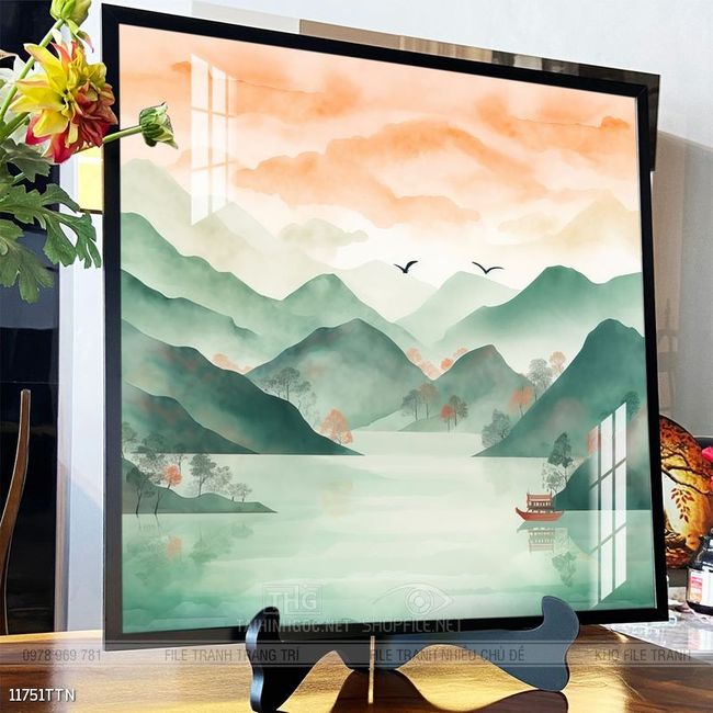 Tranh treo phòng khách theo phong thủy