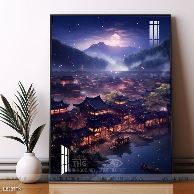 Tranh phong thủy treo trang trí phòng khách