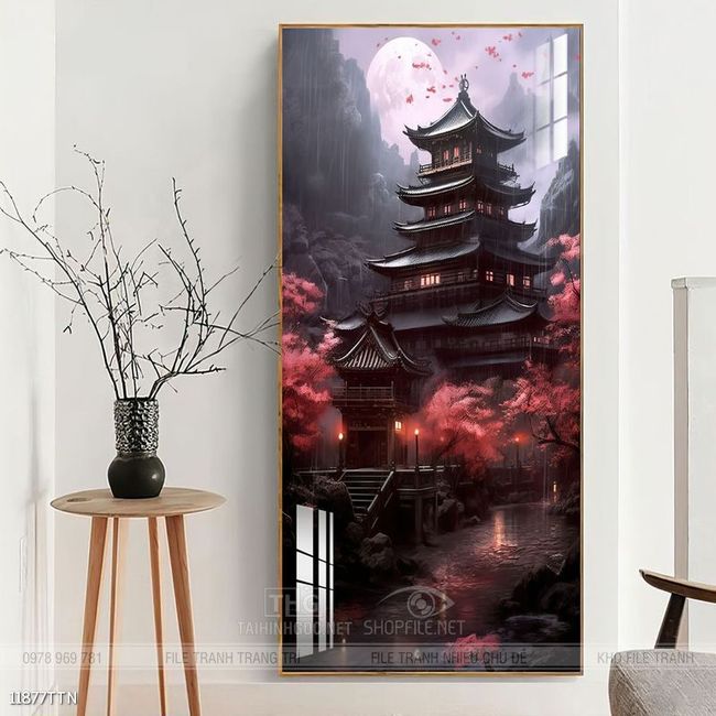Tranh phong thủy sơn thủy hữu tình