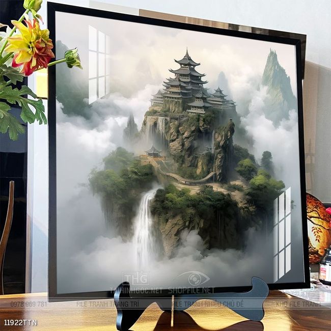 Tranh phong thủy sơn thủy đẹp