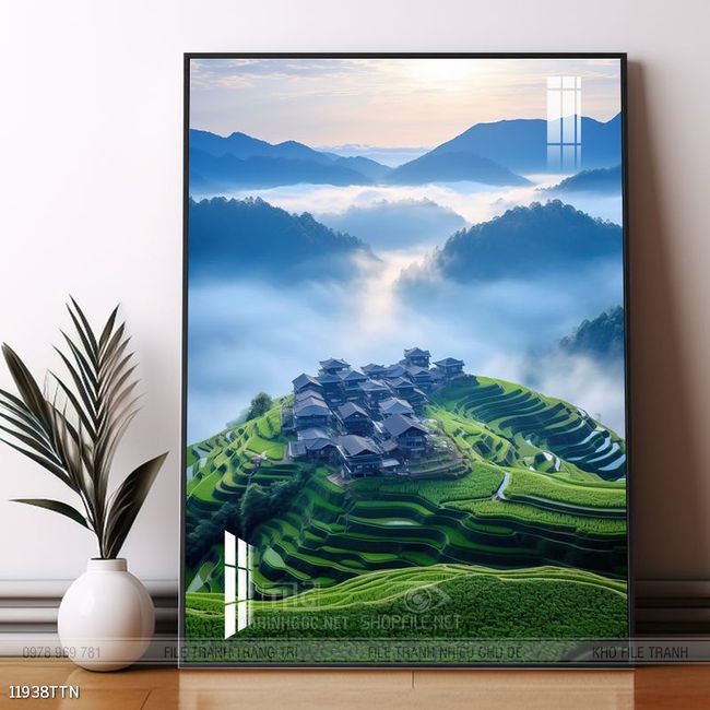 Tranh phong thủy sơn thủy hữu tình