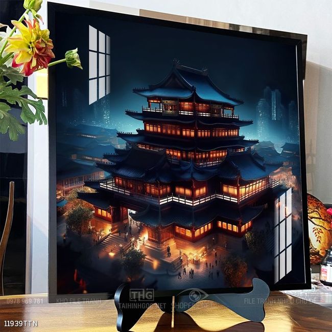 Tranh phong thủy nước non tuyệt đẹp