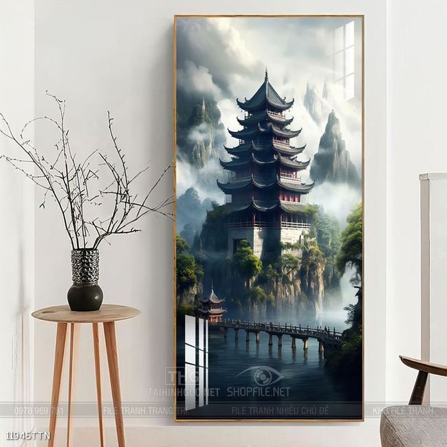 Tranh phong thủy treo trang trí phòng khách