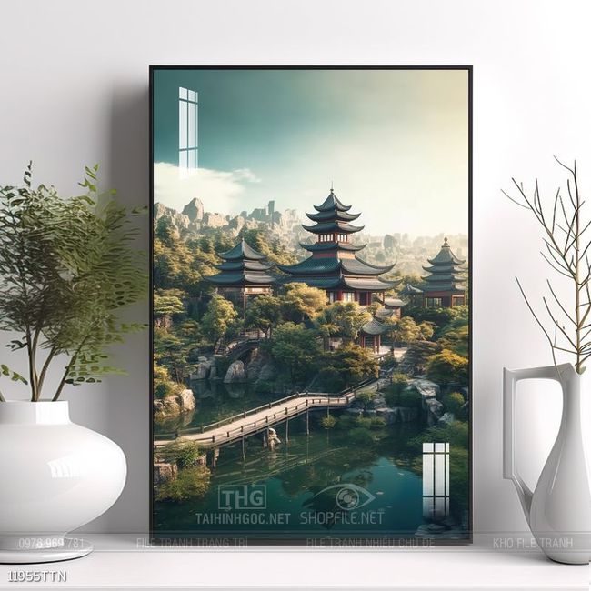Tranh phong thủy sơn thủy hữu tình