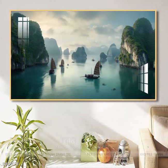Tranh phong thủy sơn thủy đẹp