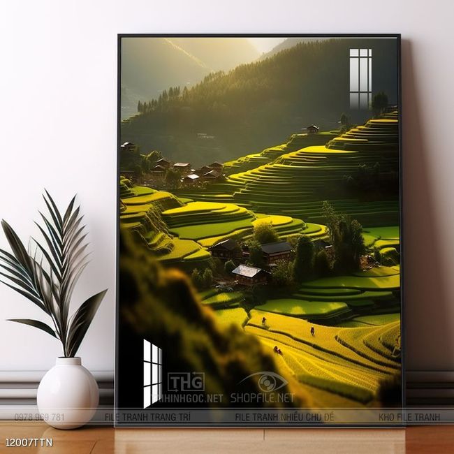Tranh phong thủy sơn thủy hữu tình