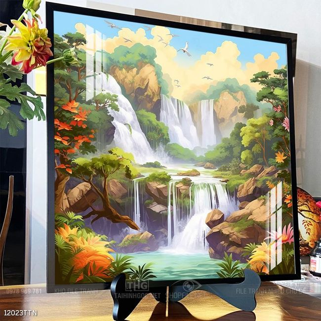 Tranh phong thủy treo trang trí phòng khách