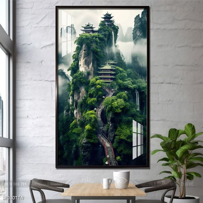 Tranh phong thủy sơn thủy đẹp