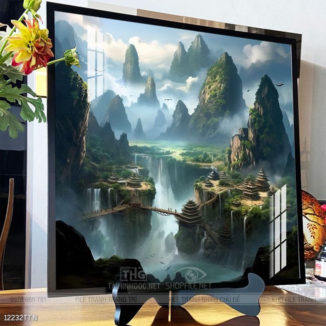 Tranh treo phòng khách theo phong thủy