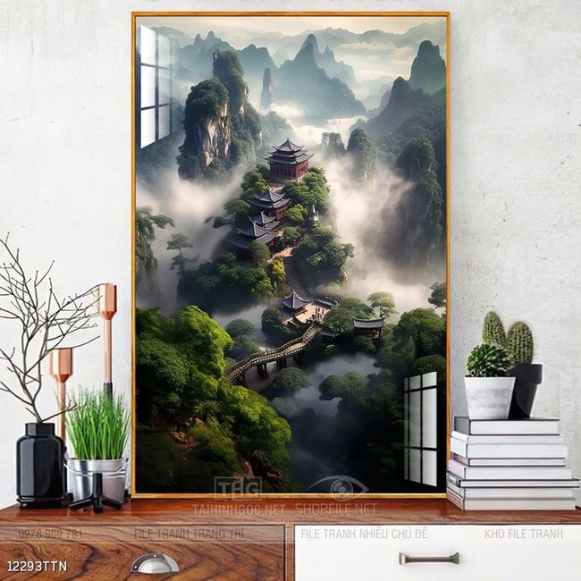 Tranh treo phòng khách theo phong thủy