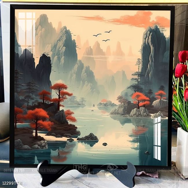 Tranh phong thủy sơn thủy đẹp