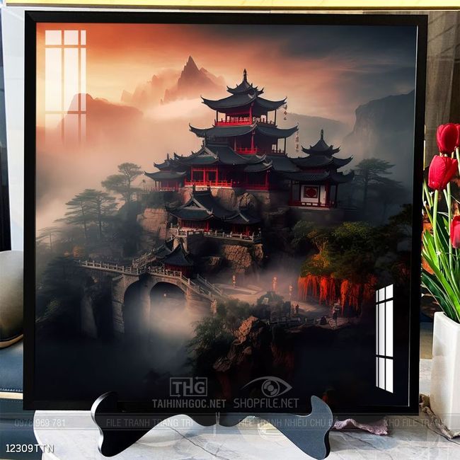 Tranh phong thủy treo trang trí phòng khách