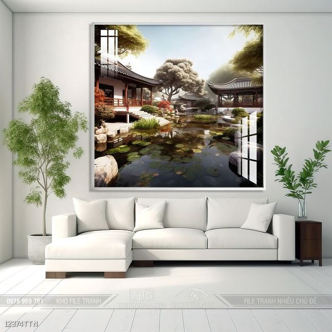 Tranh phong thủy sơn thủy hữu tình
