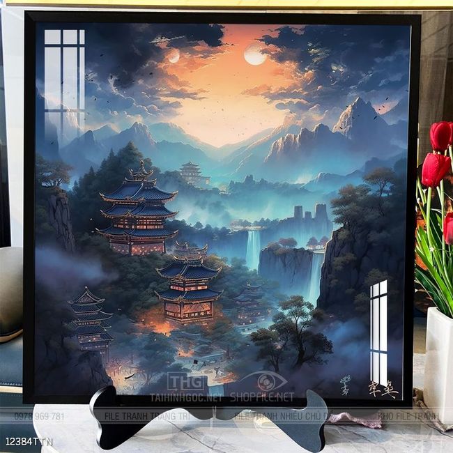 Tranh phong thủy sơn thủy đẹp