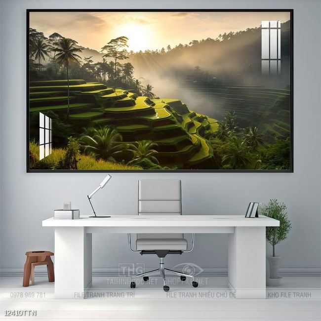 Tranh phong thủy sơn thủy đẹp