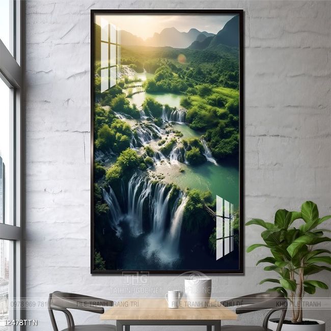 Tranh phong thủy sơn thủy hữu tình