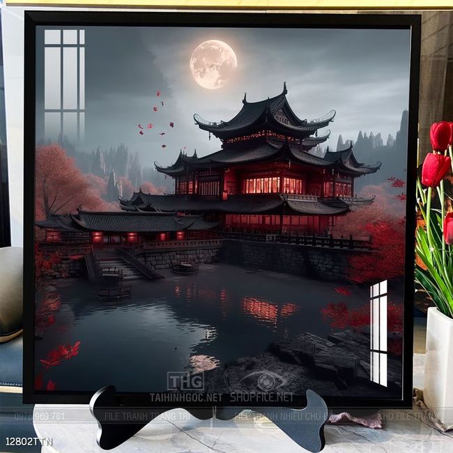Tranh phong thủy treo trang trí phòng khách