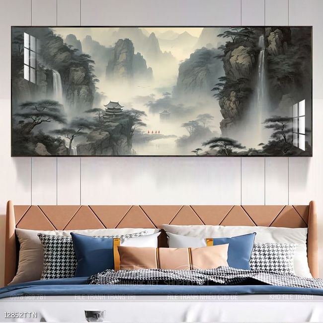 Tranh phong thủy sơn thủy đẹp
