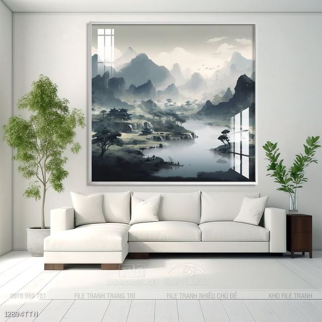 Tranh treo phòng khách theo phong thủy