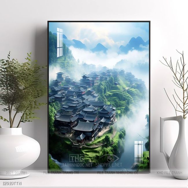 Tranh phong thủy treo trang trí phòng khách
