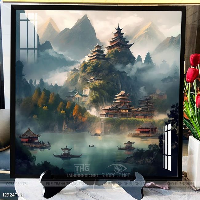 Tranh treo phòng khách theo phong thủy