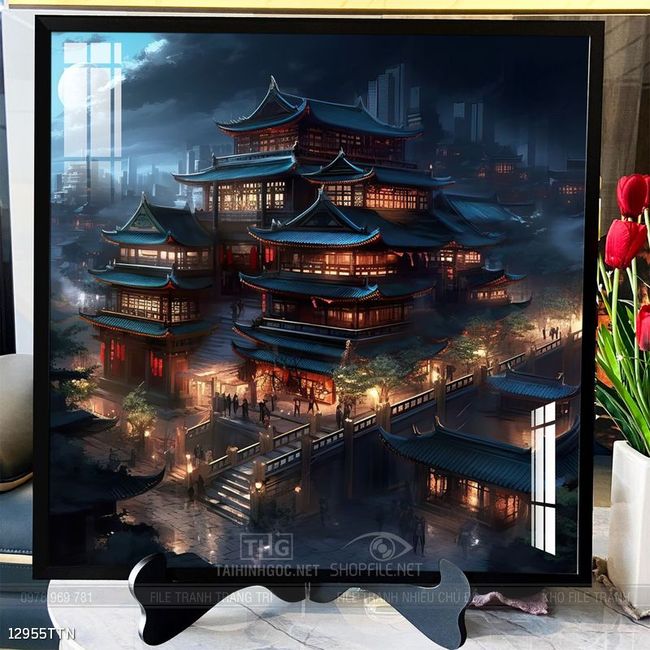 Tranh phong thủy sơn thủy hữu tình