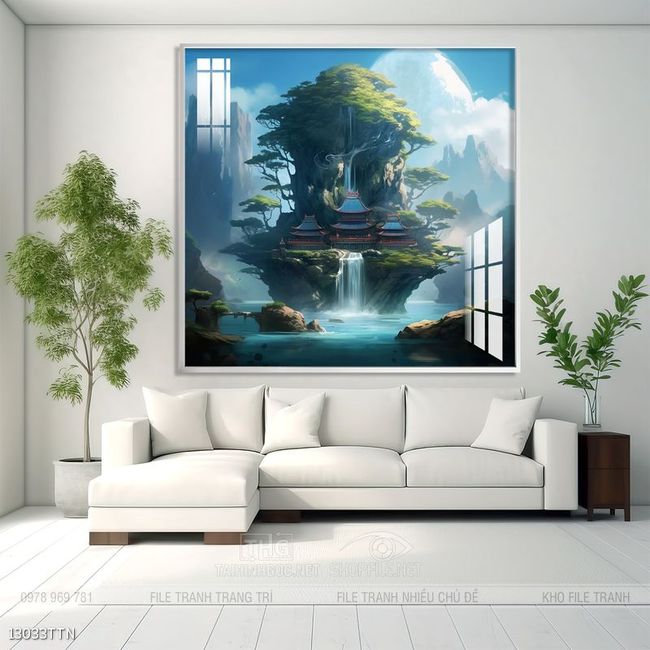 Tranh phong thủy sơn thủy hữu tình